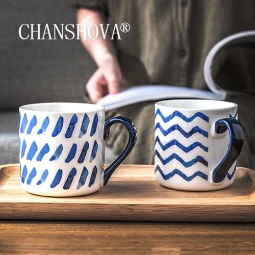 CHANSHOVA 350ml Ceramic Modern style cute coffee mugs and cups teacup Personality Chinese porcelain H587