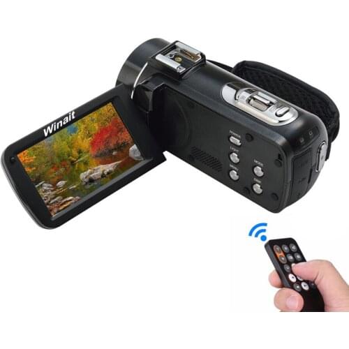 DHL Free Ship HDV-Z20 24Mp Wifi 1080P Full HD Digital Video Camera Camcorder with Remote Wide Angle Lens and Hot Shoe 3" Touch