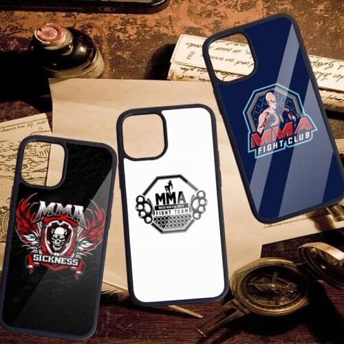 Design The Mma Logo Phone Case PC for iPhone 11 12 pro XS MAX 8 7 6 6S Plus X 5S SE 2020 XR