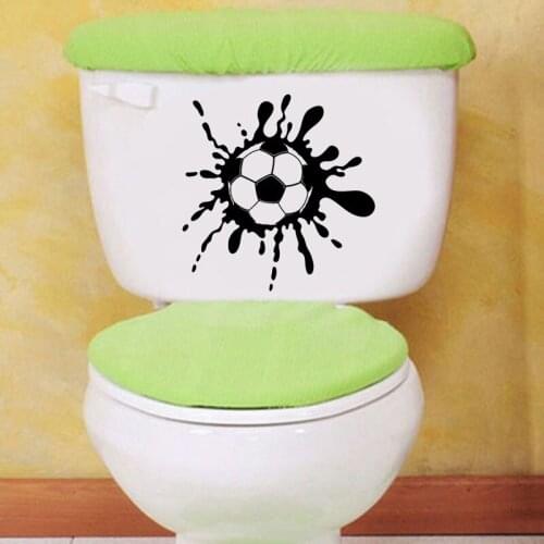 Soccer Ball Fashion Sport Bathroom Vinyl Wall Decal Toilet Sticker Decor 6WS0176