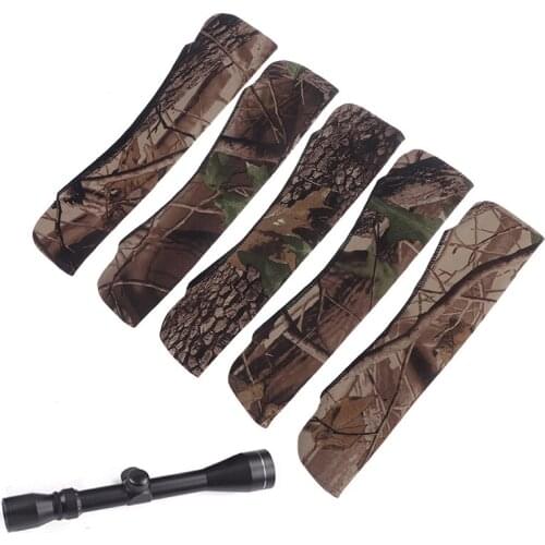 Camouflage Scope Cover Gun Rifle Neoprene Protect Scope Cases Hunting Accessories Color Random