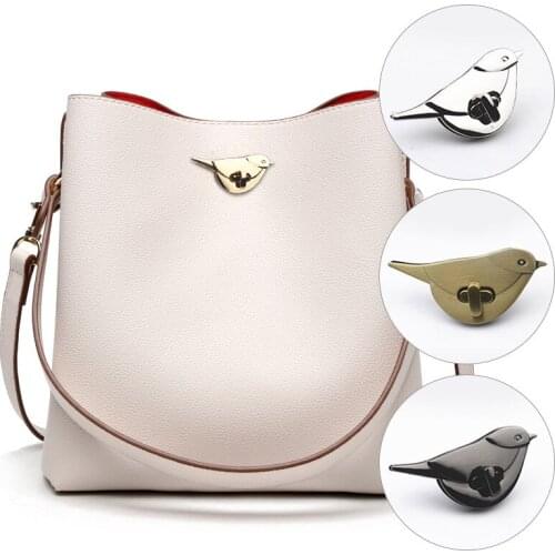 Metal Cute Bird Clasp Turn Lock for Leather Craft Women Bag Handbag Shoulder Bag Purse Closure DIY Hardware Accessory