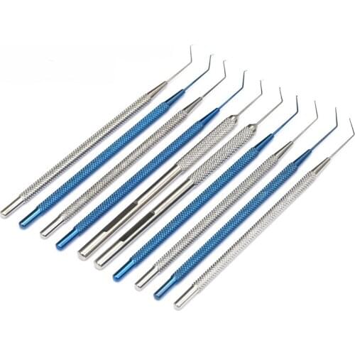 Microscopic ophthalmology equipment positioning hook T-shaped head bend round head positioning hook high quality 45 degree 90 de