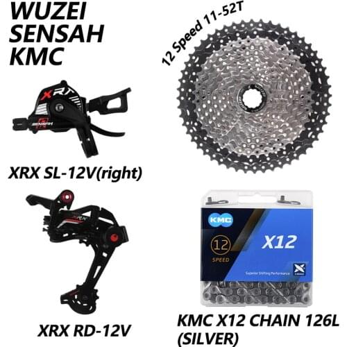 SENSAH XRX 1x12s groupset 170/175mm Crankset XD Flywheel KMC Chain GXP crank sprocket Mountain Bike Derailleurs Kit for M9100