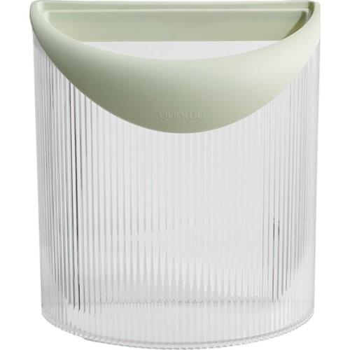 Zq Trash Can Wall-Mounted Light Luxury Kitchen Garbage Creative Dry Wet Separation Household Good-looking