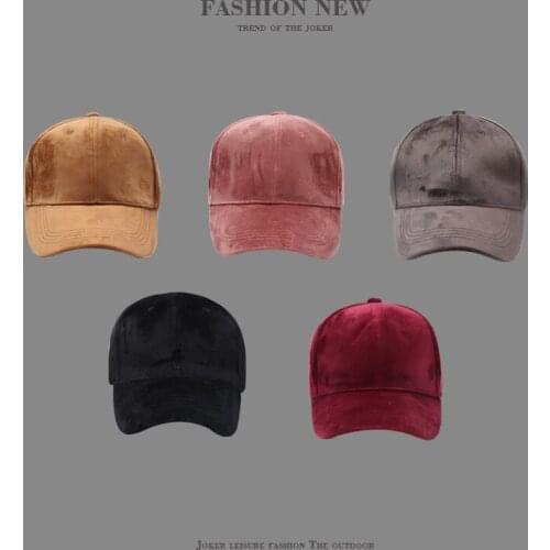 Korean Version Of The Autumn And Winter New Warm Solid Color Plush Baseball Hair Wild Couple Curve