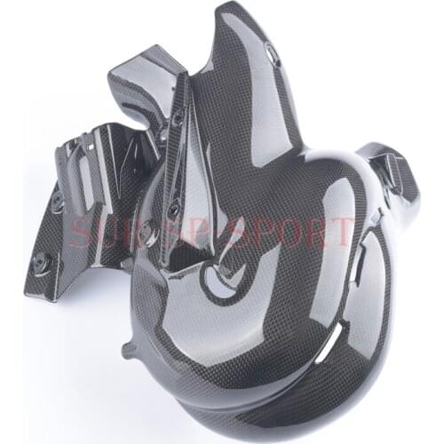 Exhaust Cover Heat Shield Fairing Cowl Guard For Ducati V4 V4S Streetfight V4 Full Carbon Fiber 100