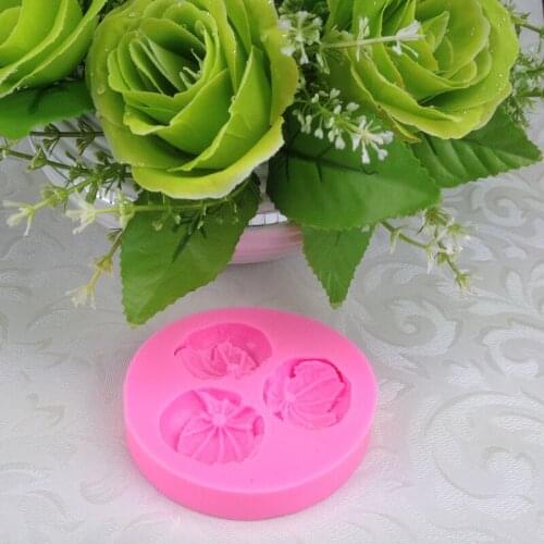 Wholesale Silicone mold K440 pumpkin shape Decoration Fondant cake mold chocolate mold DIY tools