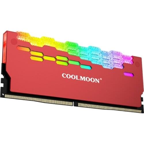 Coolmoon Heatsink High Compatibility 5V 3PIN ARGB Memory Spreader Cooler Addressable RGB Cooling Vest For Desktop N84A