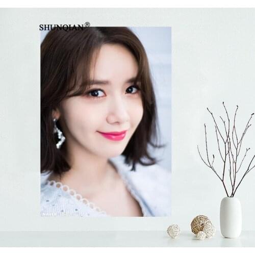 Custom Singer Actor Yoona High Art Silk Canvas Poster Print Movie Picture Living Room Wall Home Decor 40x60cm,50x75cm,60x90cm