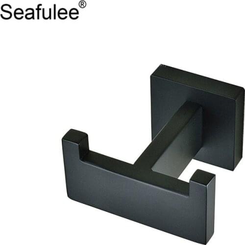 Modern Stainless Steel Family Robe Hanging Hooks Hats Bag Key Adhesive Wall Hanger for Bathroom Kitchen Accessories