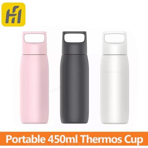 Funhome Thermal Cup Stainless Steel 450ml Thermos Mug Travel Portable Accompanying Bottle Water Insulation Cup For Coffee