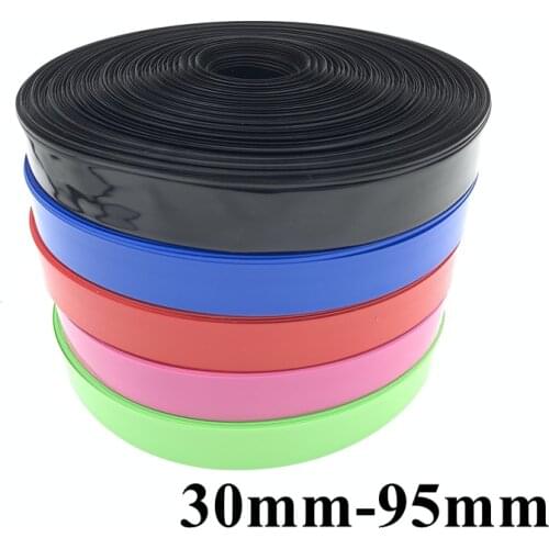 18650 Lipo Battery PVC Transparent Heat Shrink Tubing Width50mm~90mm Insulated Film Wrap Lithium Case Heat-Shrinkable Tube