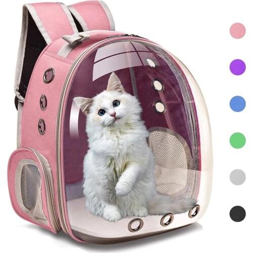 Waterproof Pet Carrier Cats Backpack Dome Breathable Holder Travel Outdoor