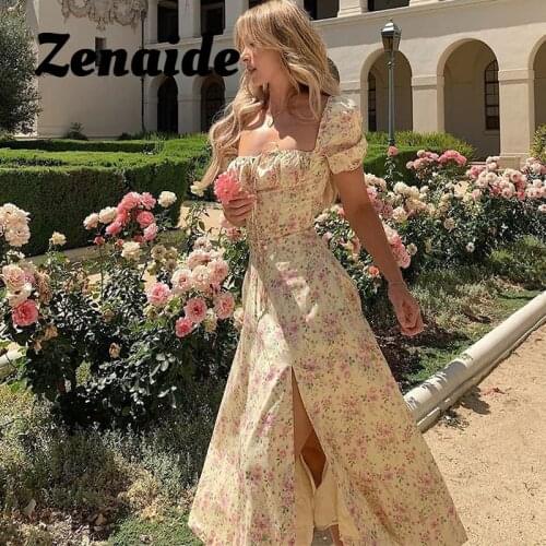 Летние платья с рукавами ZENAIDE China At AliExpress