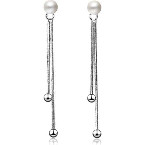 100% 925 sterling silver new fashion pearl ladiesstud earrings wholesale jewelry birthday gift drop shipping