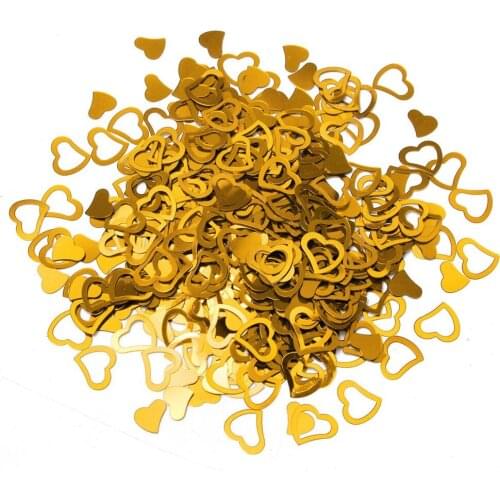 ZLJQ 600pcs/lot Love Heart Confetti MultiColor Sparkling Table Scatter Wedding Decorations Birthday Party Baby Shower Decor