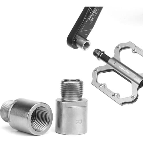 1 Pair High Quality Bicycle Pedals Extension Bike Accessories Cycling Pedal Extender Screw for 9/16 in Threaded Pedals