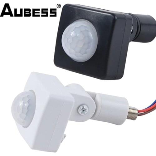 Automatic 10/12MM AC 85-265V Security PIR Infrared Motion Sensor Detector Wall LED Light Outdoor 160 Degrees Alarmas Detector