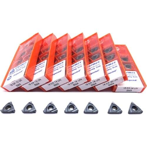 10PCS 16ER 8UN 10UN 12UN 14UN 16UN 18UN 20UN 24UN BMA Carmex External Thread Turning Tools Carbide insert Lathe cutter Tool