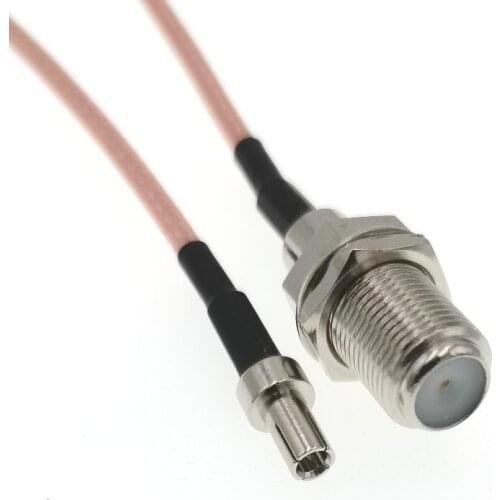 50pcs TS9 Straight Male To F Female RF Pigtail Cable RG316 20CM 8"