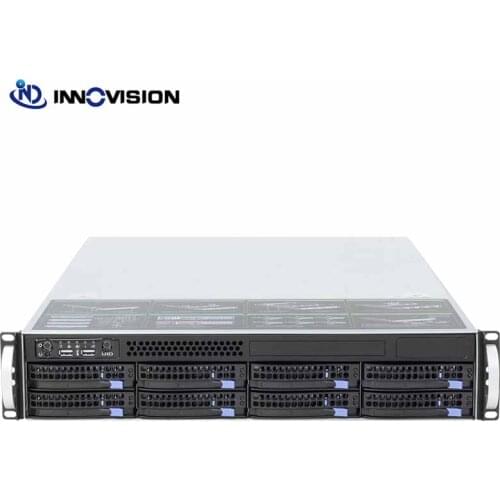 Depth 56CM 2U 560MM 8 HDD hot plug 19inch Rack server case,with 6gb sata backplane