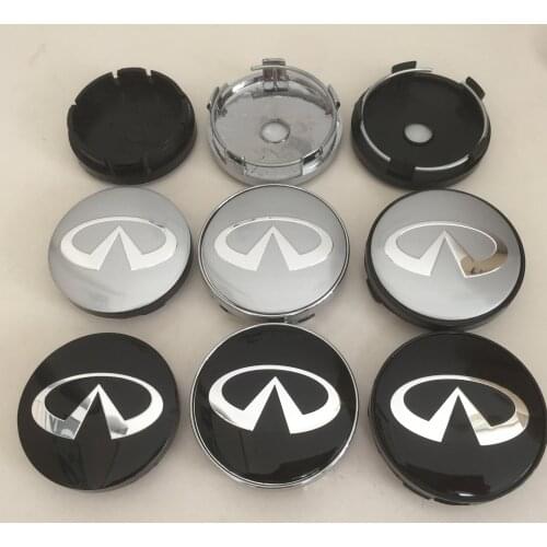4pcs 56mm 60mm 65mm 68mm infiniti q30 q50 g35 g37 fx35 fx37 qx70 Car Wheel Center Cap Badge hub covers emblem sticker styling
