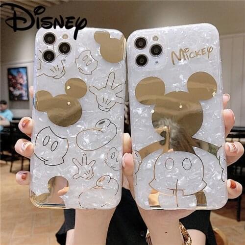 2021 Disney Mickey Minnie IMD Shell Pattern Case for iPhone 11 12 Pro Max 12 Mini X Xr Xs Max 7 8 Plus Phone Cover Full Body Bag