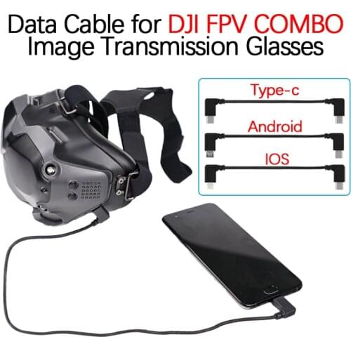For DJI FPV COMBO Drone Image Transmission Glasses Data Cable Type-c Android IOS Port Connection Line Flying Glasses Accessories