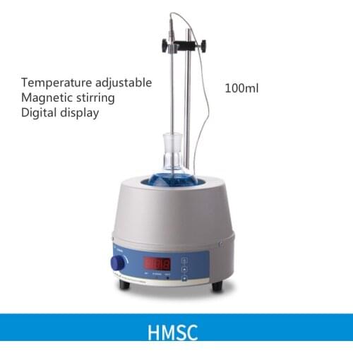 100ml Digital display constant temperature electric heating magnetic stirrer laboratory temperature regulating heating sleeve
