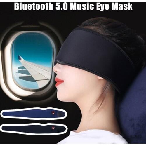 Hot Bluetooth Sleeping Eye Mask for Travel Meditation 5.0 Wireless Headphone with Ultra-Thin Stereo Speakers Music Eye Cover