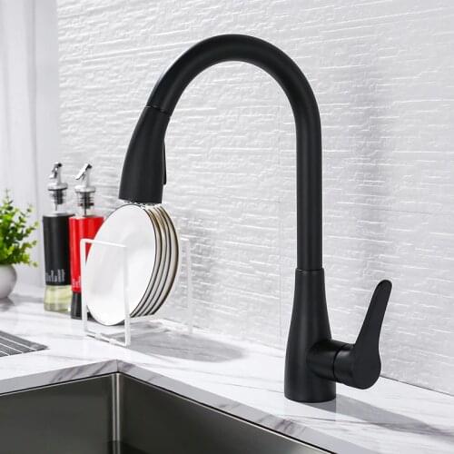 MELLRAIN Black Kitchen Faucets