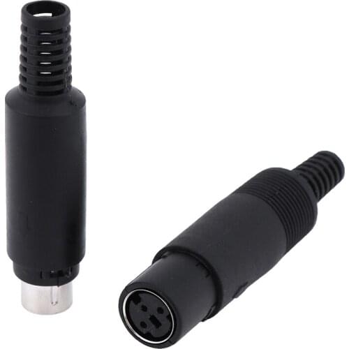 Mini DIN Plug Socket Connector 3/4/5/6/7/8 PIN Chassis Cable Mount Male Female