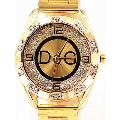 2021 Zegarek Damski new DQG fashion luxury watch crystal quartz female watch gold silver stainless steel ladies dress watch
