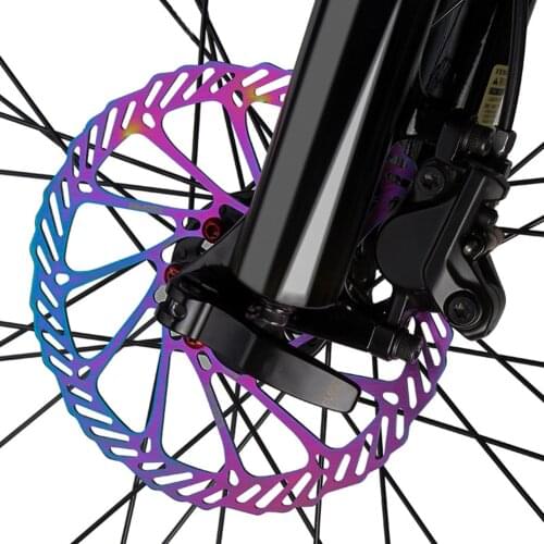 160/180mm MTB Dazzling Brake Disc Stainless Steel Ultralight Brake Rotor Colorful Disc Bicycle Parts MTB Bike Accessories