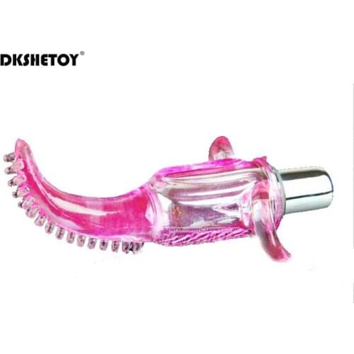 Finger Vibrator Sex Products Mouth Tongue Vibrators Stimulate Clitoris Vibrators for Women G-Spot Oral Licking Sex Toys FB