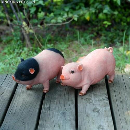 Pastoral Resin Crafts Pig Model Outdoor Garden Decoration Simulation Pig Ornaments Landscaping Floor Ornaments Creative Gifts