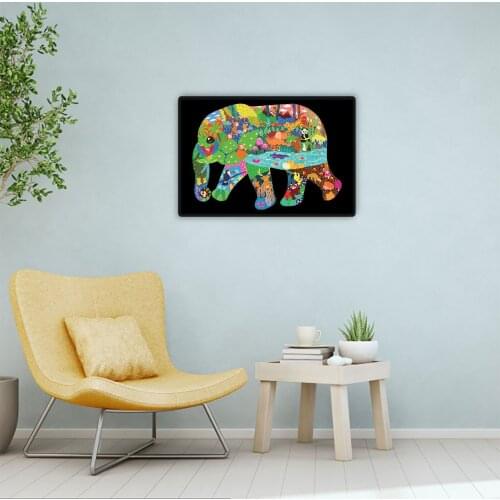 Six animals Puzzle Unique Shape Pieces Animal Shaped Gift For Adults And Kids Development Of Intelligence Animal Design Puzzles