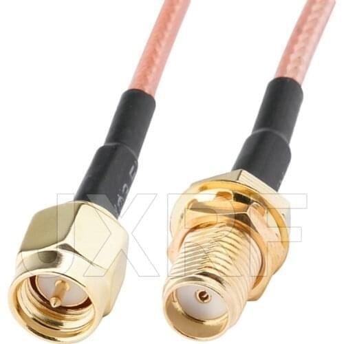 JXRF Connector SMA to SMA F female SMA to CRC9 TS9 SMA Extension Coax Jumper Pigtail Cable 15CM RG316 for 3G 4G Modem Router