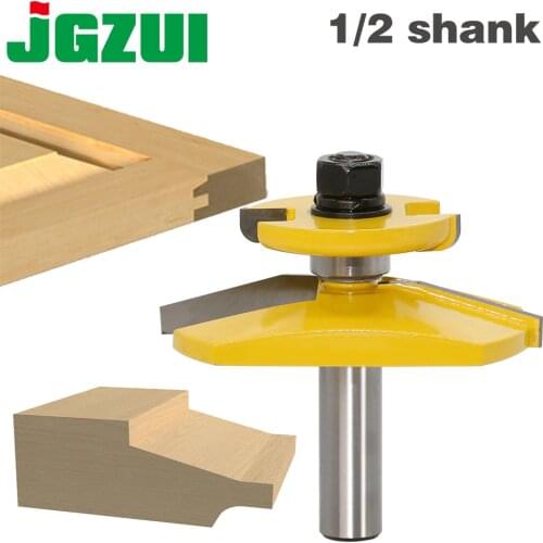 1pc 1/2" Shank Raised Panel Router Bit - Ogee Door -3" Diameter door knife Woodworking cutter Tenon Cutter for Woodworking Tools