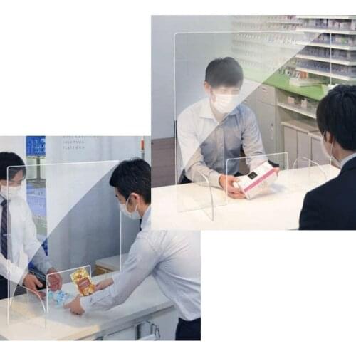 Sneeze Guard Shield Protection Safety Counter Top 40x42cm for Restaurant Grocery Stores Salons Retailers health manage 430#2