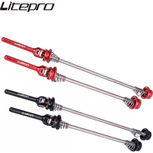 Folding Bicycle Titanium alloy Quick Release Lever Mountain Bike Hub String Litepro Road Bike 74/130 100/135mm Quick Release