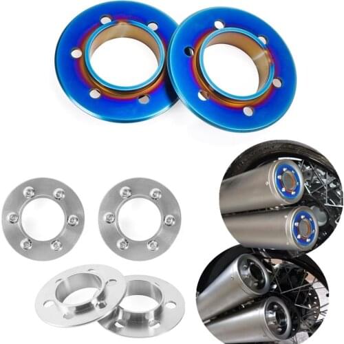 Titanium Exhaust Tips Covers protection With Screws Motorcycle Accessories For BMW R NINE T RNineT R 9T 2014 2015 2016 2017 2018