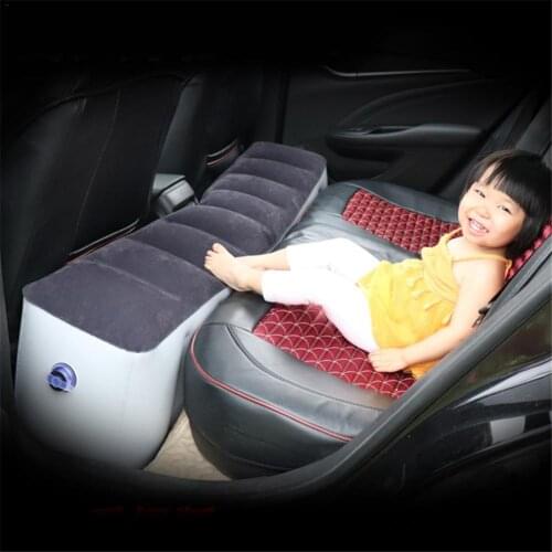 Universal Car Mattress Inflatable Back Seat Gap Pad Air Bed Cushion For Car Travel Camping Rear Seat Foot Pad Child Kick Mat