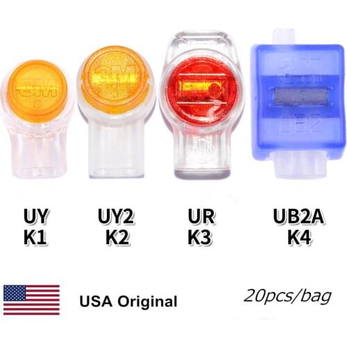 100% Original 3M Connector UY UY2 UR UB2A K1 K2 K3 K4 Network cable telephone line terminal block single double blade 20 pcs