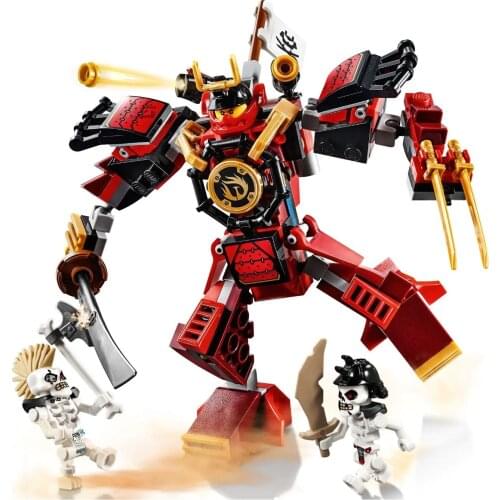 160pcs The Samurai Mech Building Block Compatible 70665 Toys for children