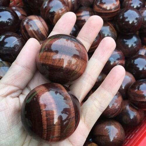 200g Polished Natural Red Tigers Eye sphere quartz crystal ball