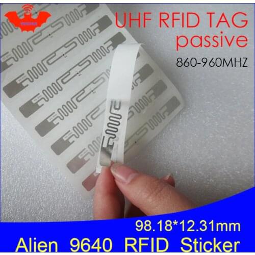 Alien authoried 9640 sticker UHF RFID wet inlay 860-960MHZ Higgs3 EPC C1G2 ISO18000-6C can be used to RFID tag and label