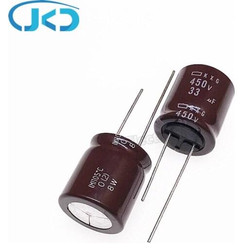 10pcs Original 33uF 450V NCC KXG Series 18*20mm Long Life 450V33uF Aluminum Electrolytic capacitor NIPPON CHEMI-CON