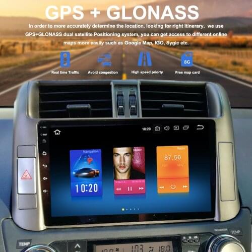 Android 8.0 PX5 Car 1 din Radio For Toyota Prado 150 Multimedia 2010 2011 2012 with 9" IPS Support JBL Amplifier MP4 Buit-in DSP